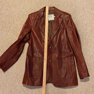 Vintage leather sport coat